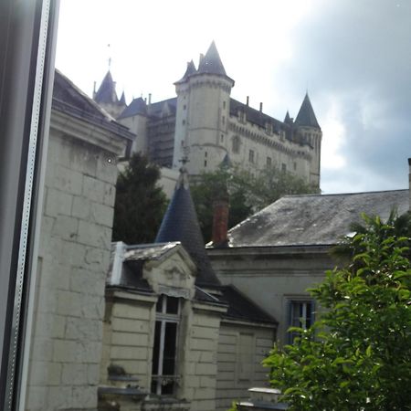 Vue Sur Chateau Et Loire Saumur Exteriör bild
